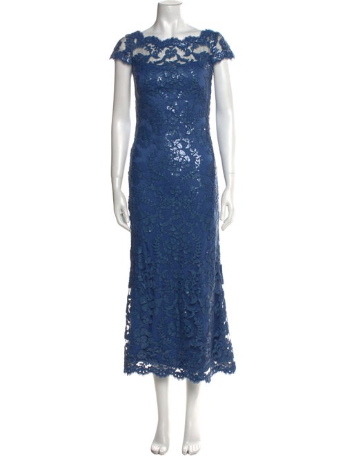Tadashi Shoji Lace Pattern Long Dress