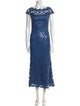 Tadashi Shoji Lace Pattern Long Dress