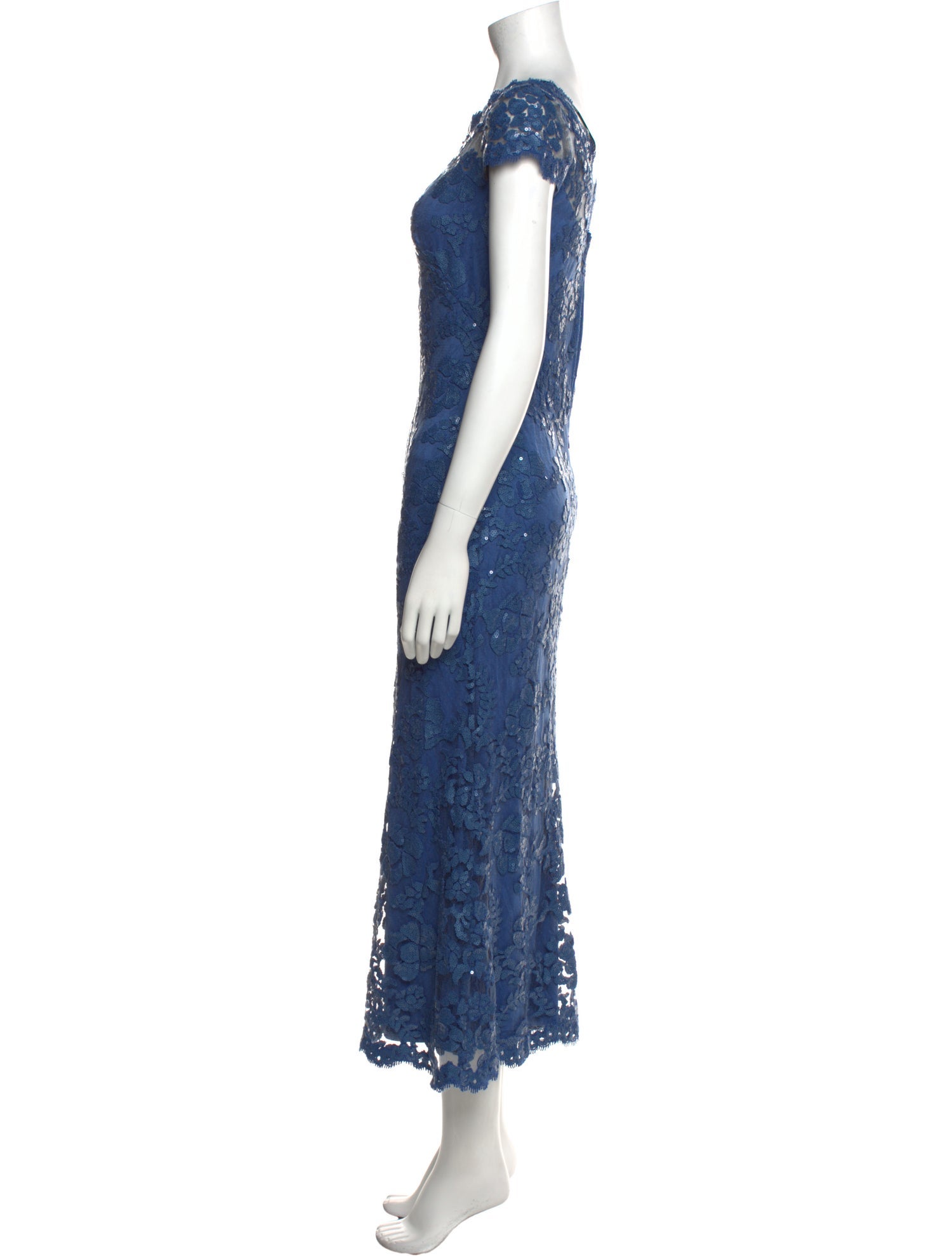 Tadashi Shoji Lace Pattern Long Dress