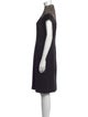 Tadashi Shoji Mock Neck Knee-Length Dress