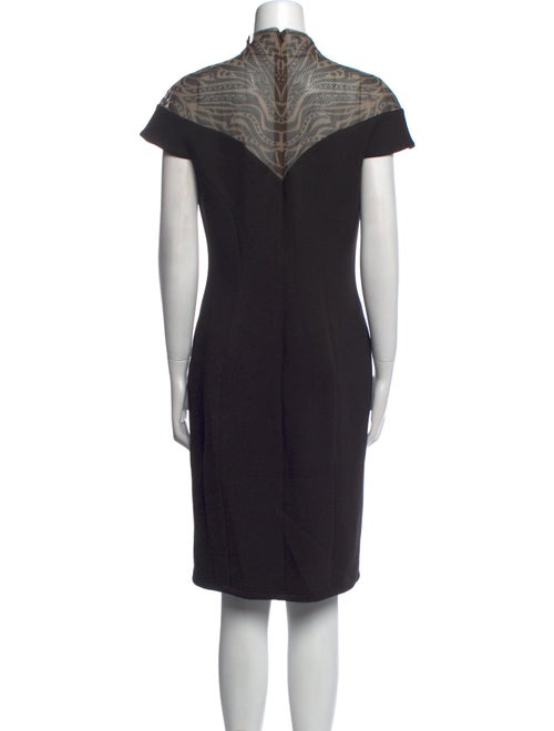 Tadashi Shoji Mock Neck Knee-Length Dress