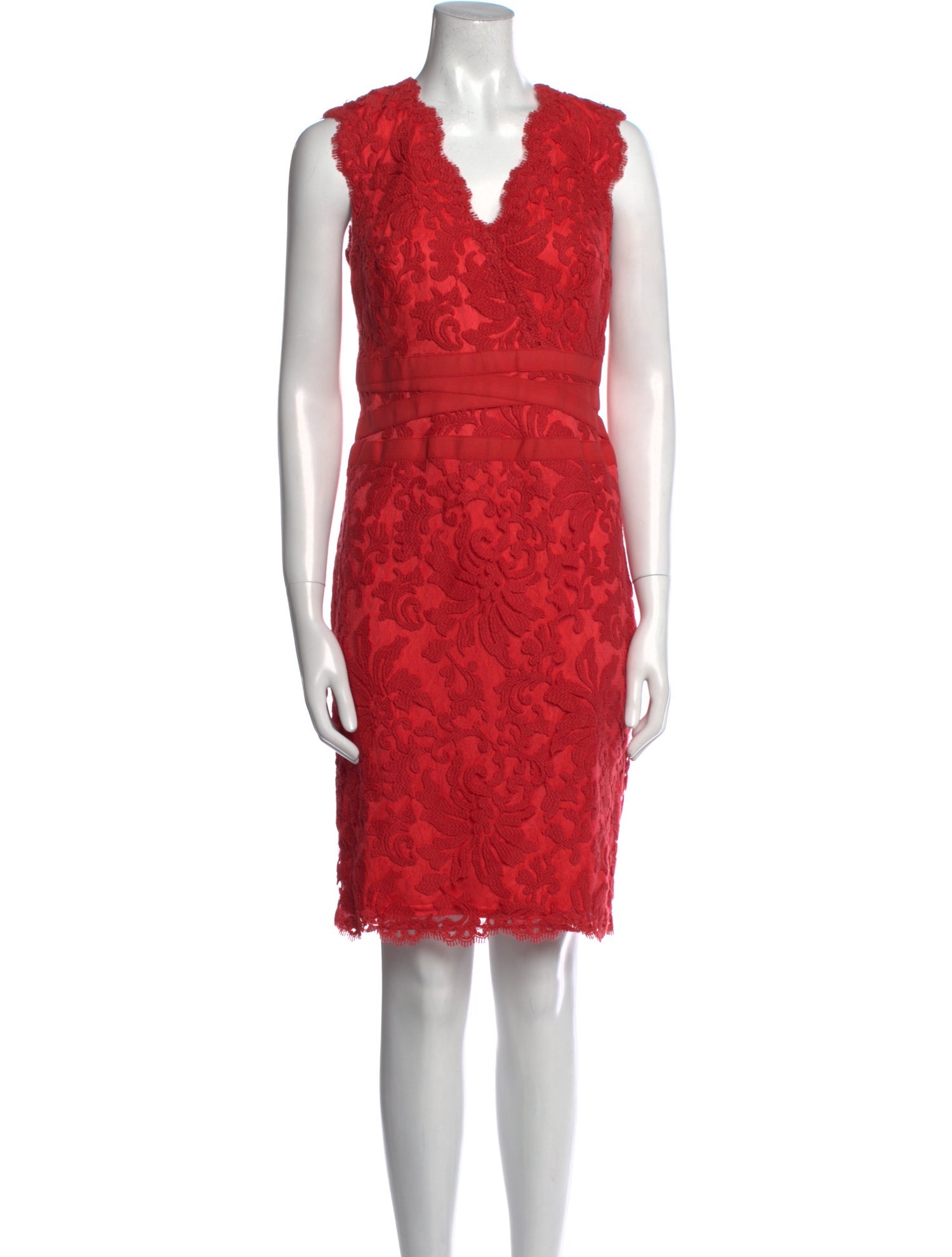 Tadashi Shoji Lace Pattern Mini Dress