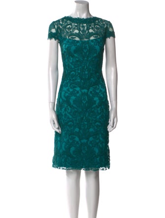 Tadashi Shoji Lace Pattern Knee-Length Dress