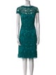 Tadashi Shoji Lace Pattern Knee-Length Dress