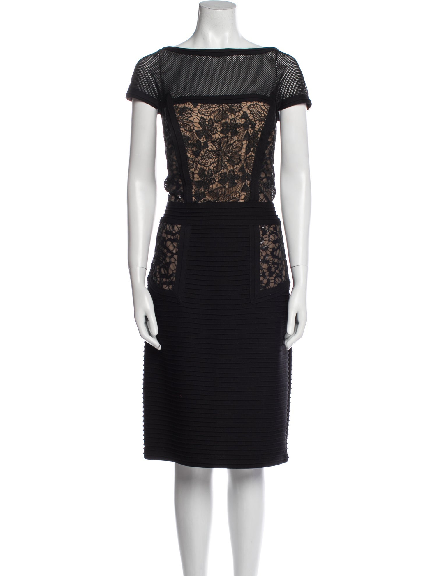 Tadashi Shoji Lace Pattern Knee-Length Dress