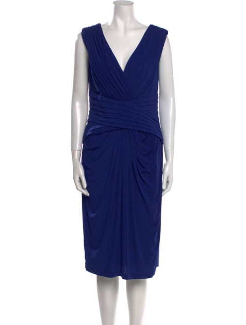 Tadashi Shoji V-Neck Midi Length Dress