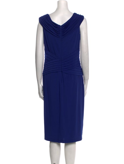 Tadashi Shoji V-Neck Midi Length Dress