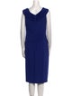 Tadashi Shoji V-Neck Midi Length Dress