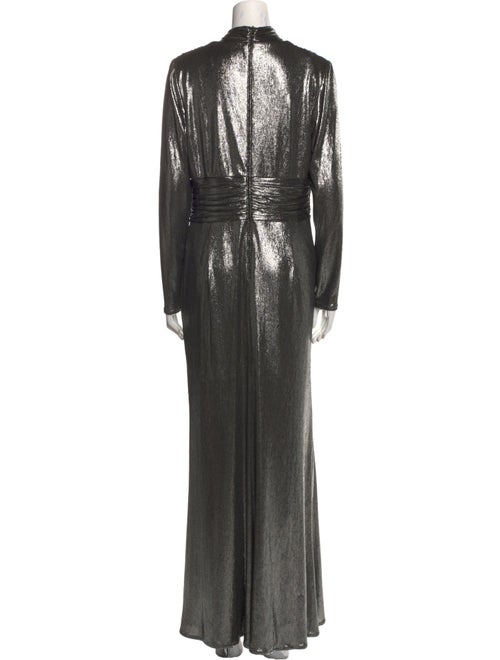 Tadashi Shoji V-Neck Long Dress