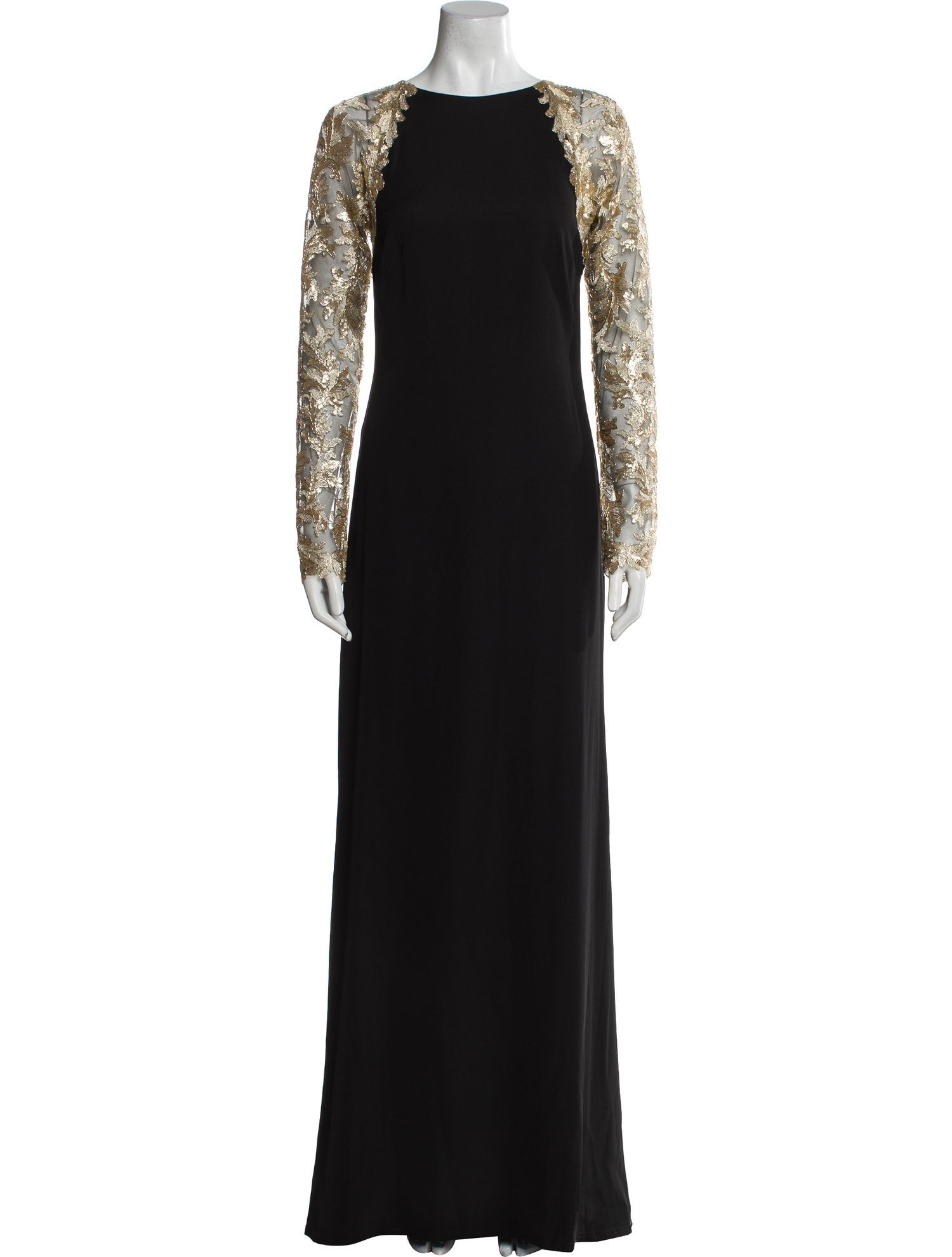 Tadashi Shoji Crew Neck Long Dress