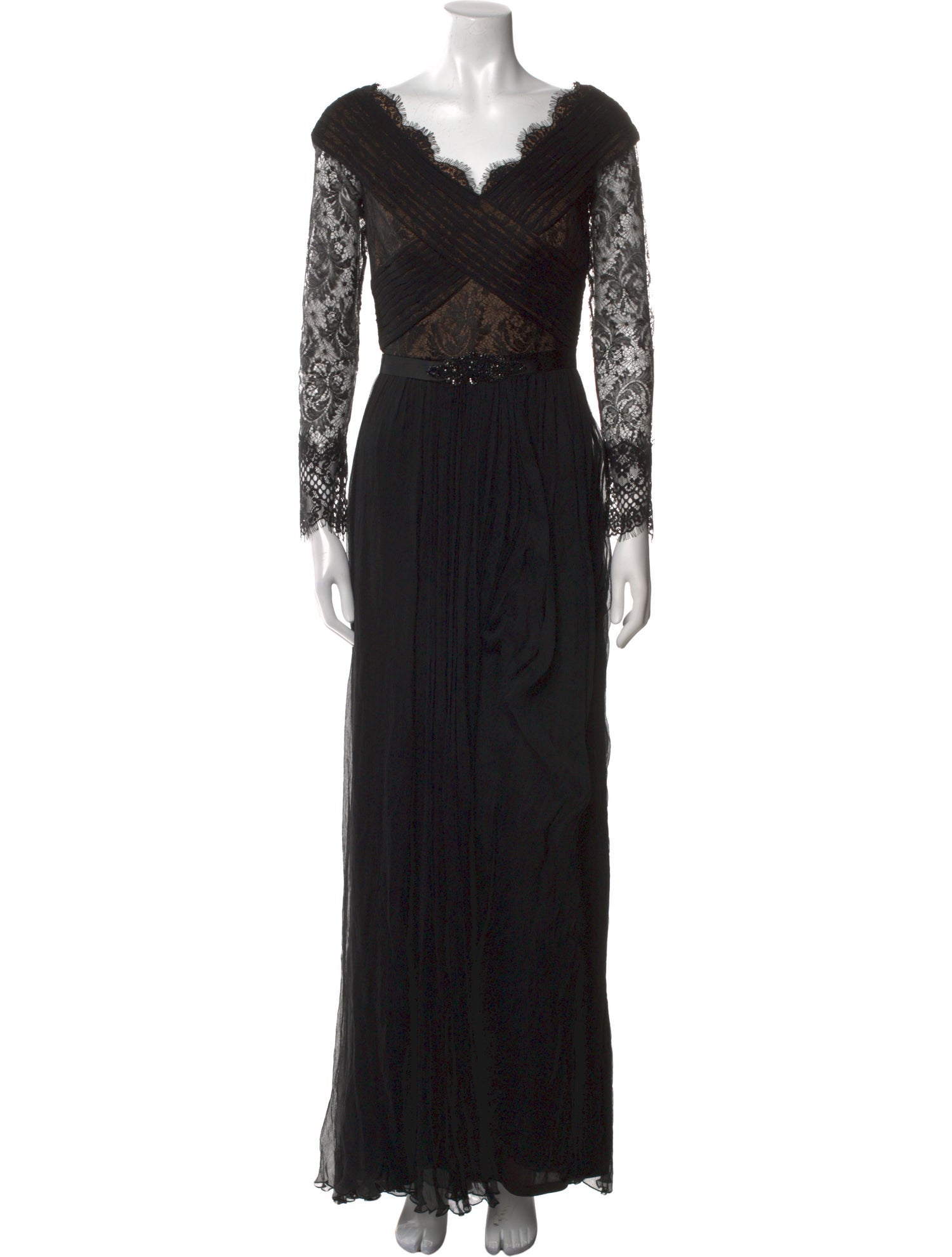 Tadashi Shoji Silk Long Dress w/ Tags