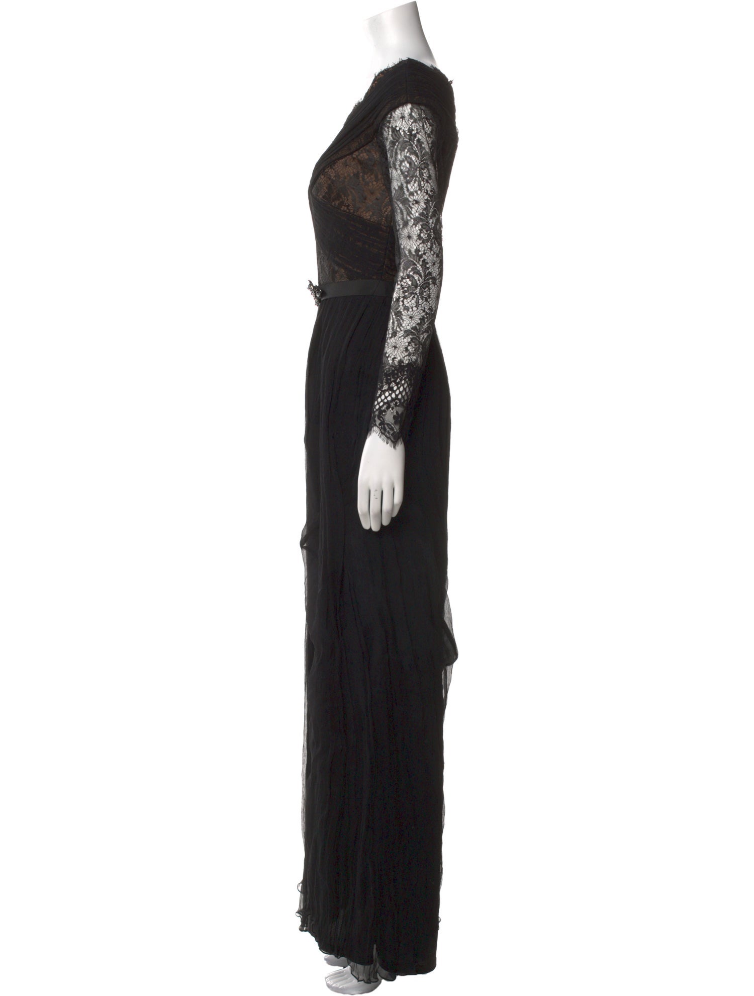 Tadashi Shoji Silk Long Dress w/ Tags