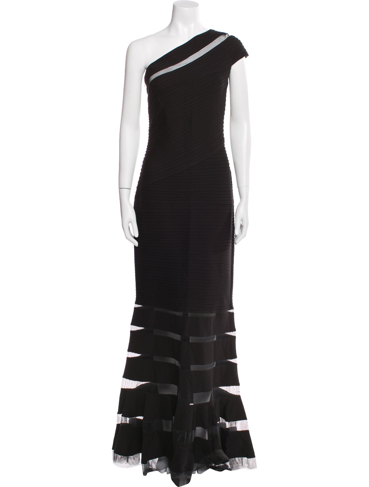 Tadashi Shoji One-Shoulder Long Dress