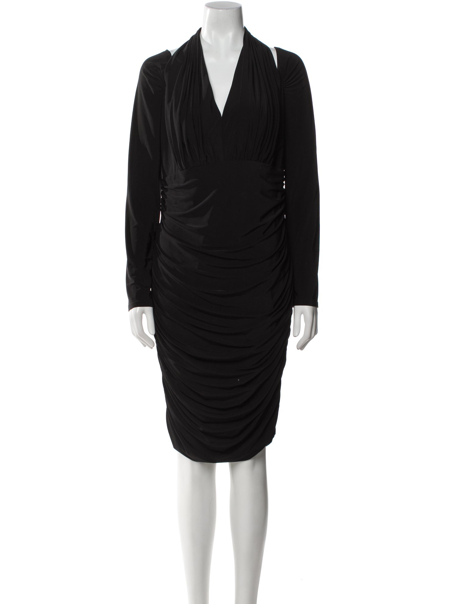 Tadashi Shoji V-Neck Knee-Length Dress