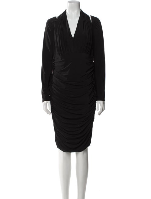 Tadashi Shoji V-Neck Knee-Length Dress