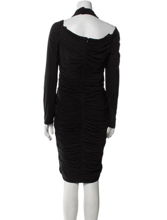 Tadashi Shoji V-Neck Knee-Length Dress