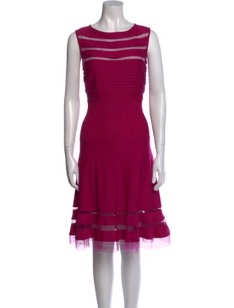 Tadashi Shoji Scoop Neck Knee-Length Dress