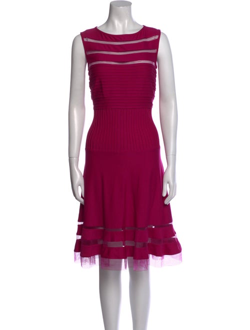 Tadashi Shoji Scoop Neck Knee-Length Dress