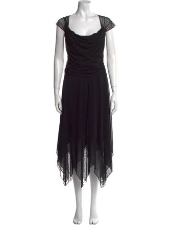 Tadashi Shoji Cowl Neck Long Dress