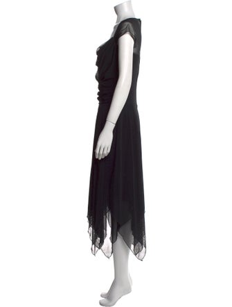 Tadashi Shoji Cowl Neck Long Dress