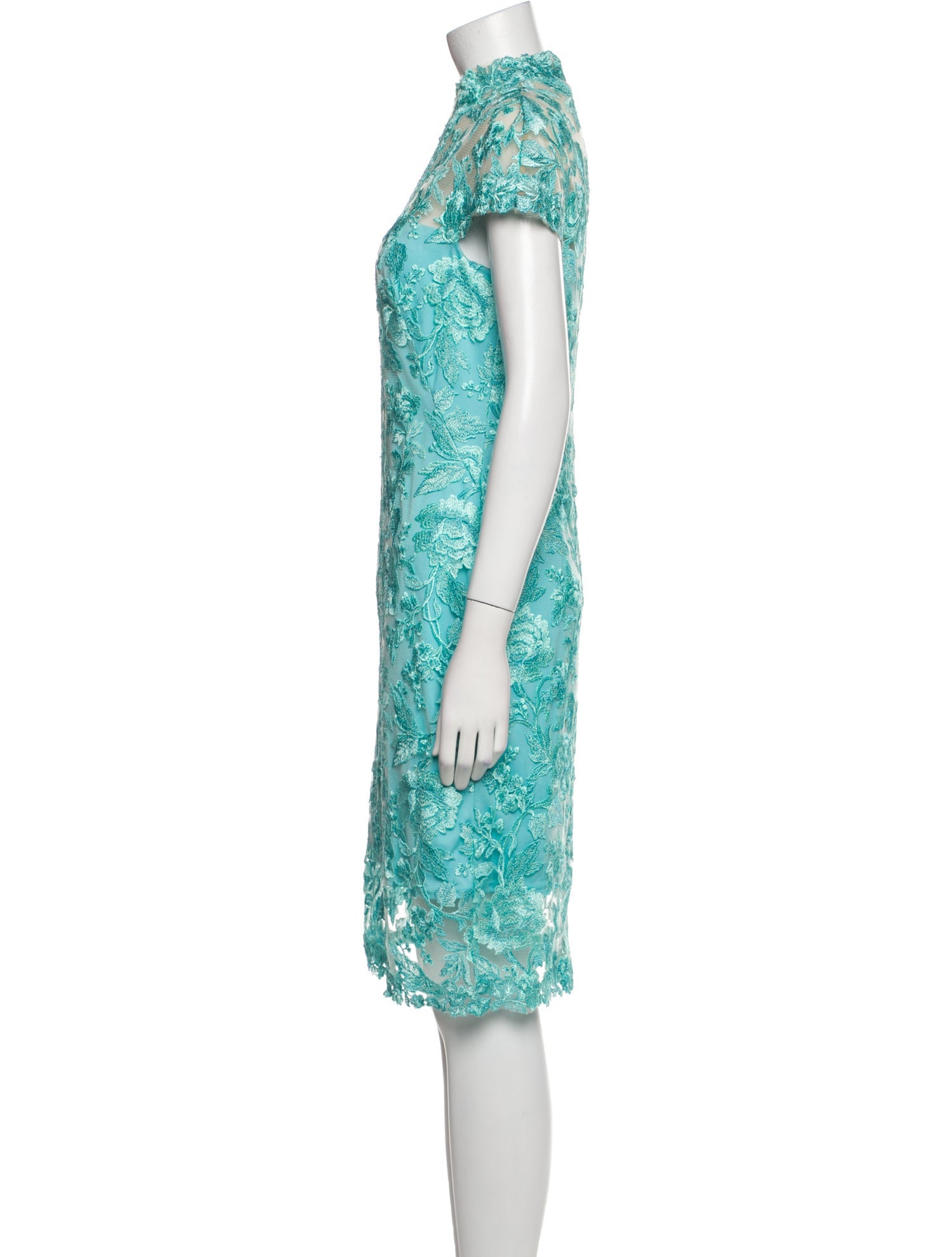 Tadashi Shoji Lace Pattern Mini Dress