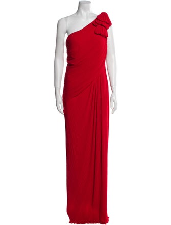 Tadashi Shoji One-Shoulder Long Dress