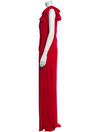 Tadashi Shoji One-Shoulder Long Dress