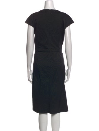 Tadashi Shoji V-Neck Midi Length Dress