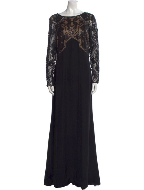 Tadashi Shoji Scoop Neck Long Dress