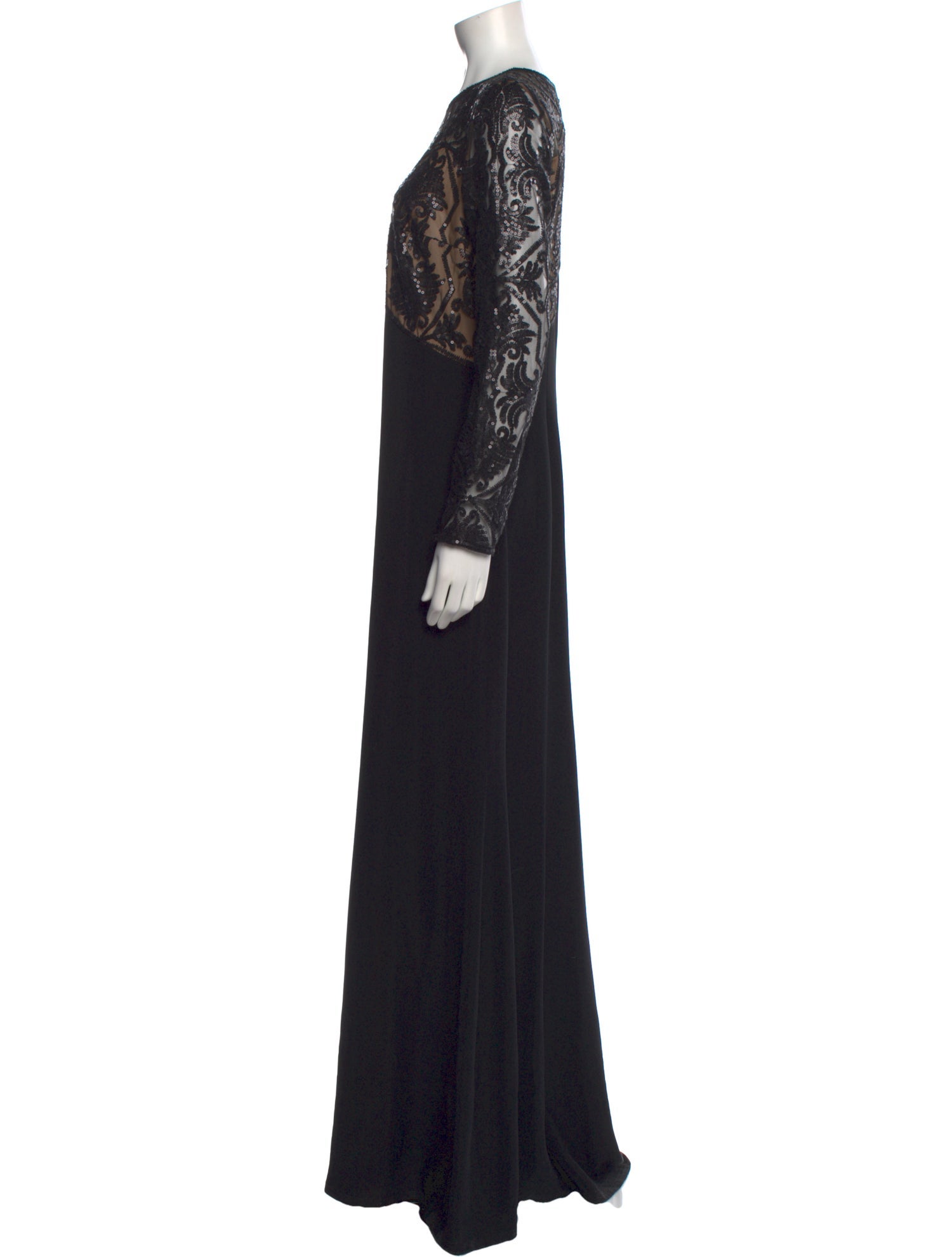 Tadashi Shoji Scoop Neck Long Dress