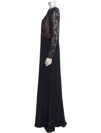 Tadashi Shoji Scoop Neck Long Dress
