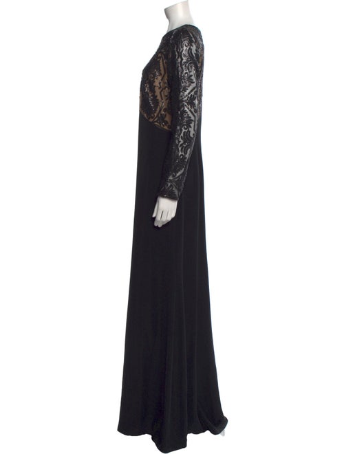 Tadashi Shoji Scoop Neck Long Dress
