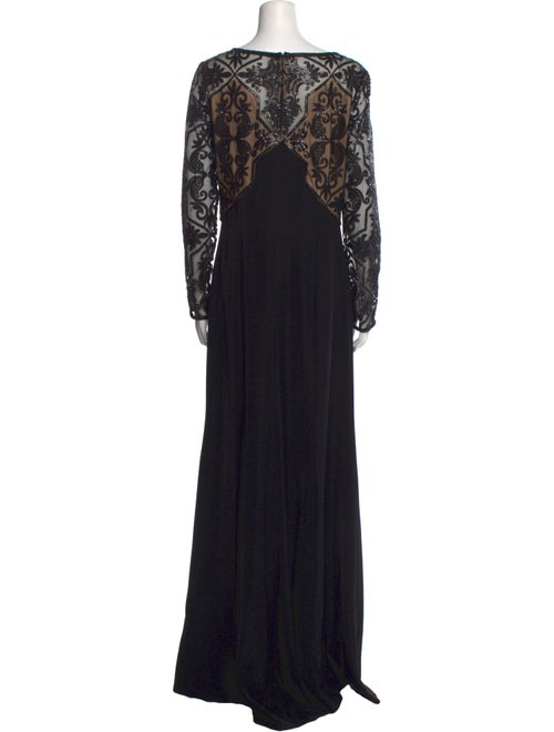 Tadashi Shoji Scoop Neck Long Dress