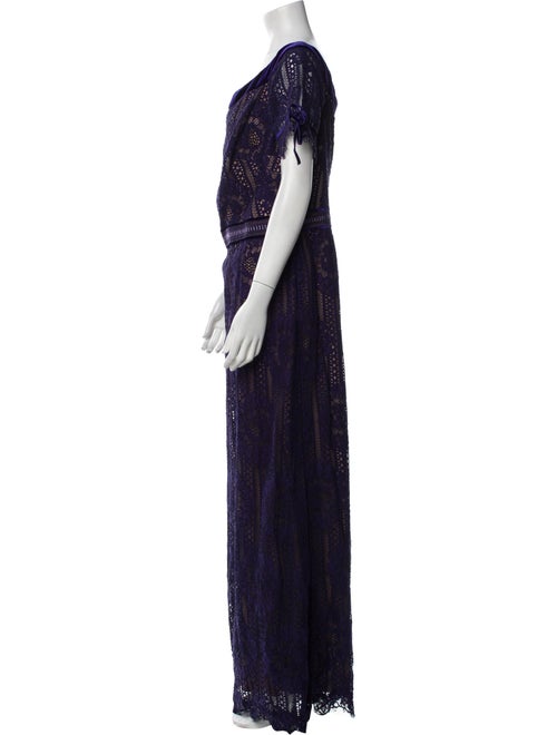 Tadashi Shoji Lace Pattern Long Dress