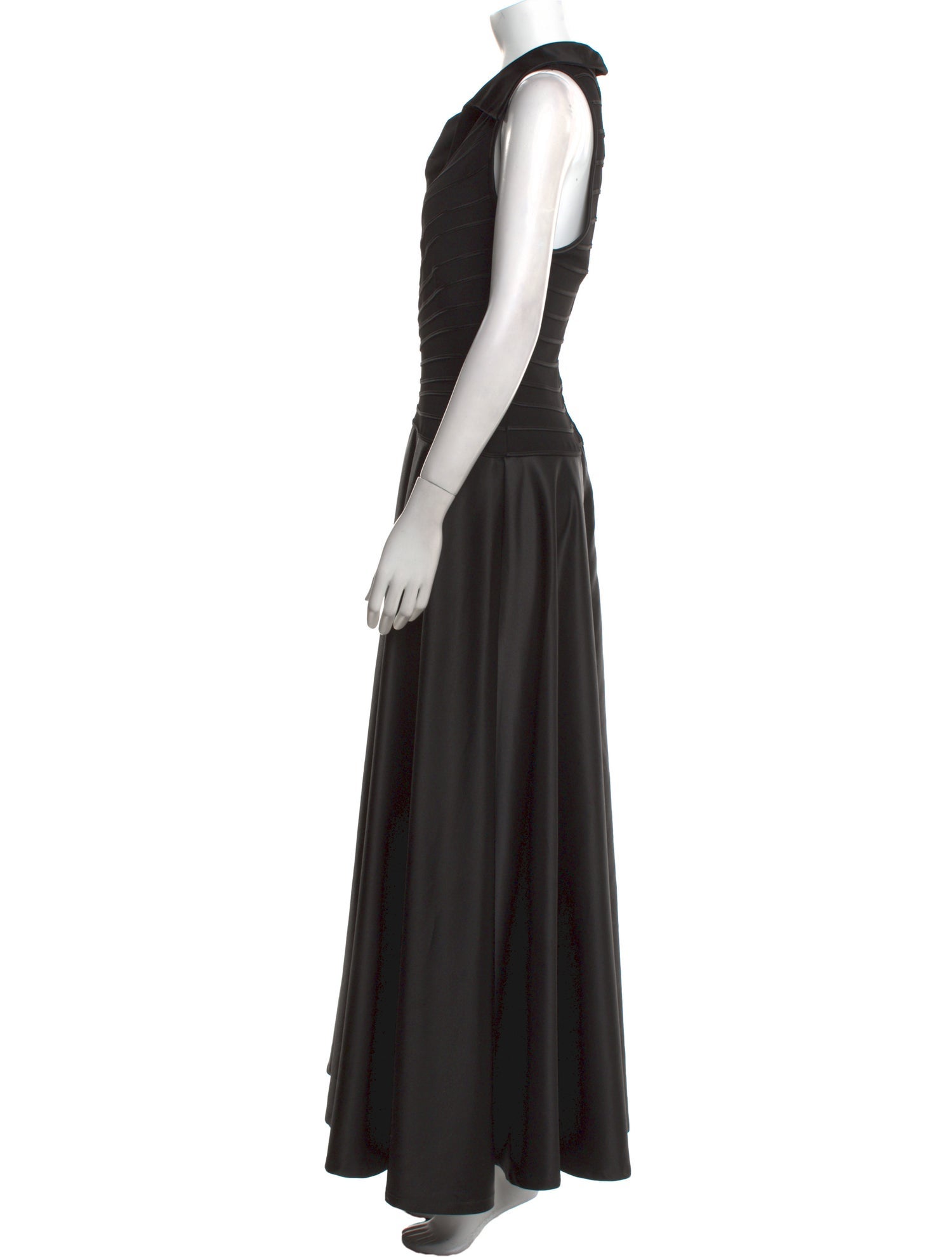Tadashi Shoji V-Neck Long Dress