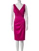 Tadashi Shoji V-Neck Knee-Length Dress