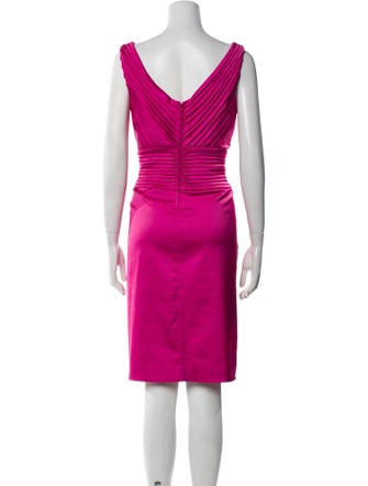 Tadashi Shoji V-Neck Knee-Length Dress