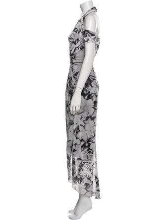 Tadashi Shoji Floral Print Long Dress