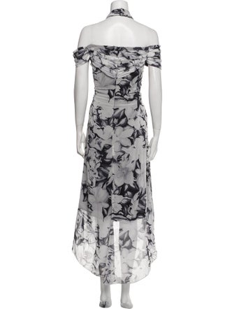 Tadashi Shoji Floral Print Long Dress