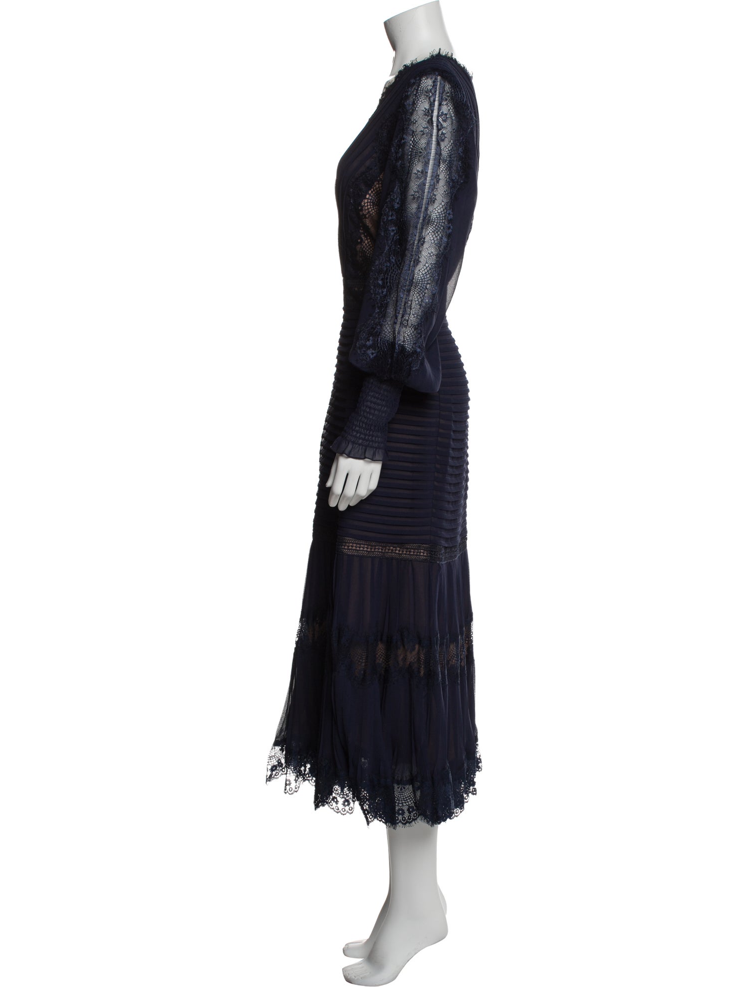 Tadashi Shoji V-Neck Long Dress
