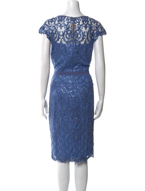 Tadashi Shoji Bateau Neckline Midi Length Dress
