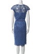 Tadashi Shoji Bateau Neckline Midi Length Dress