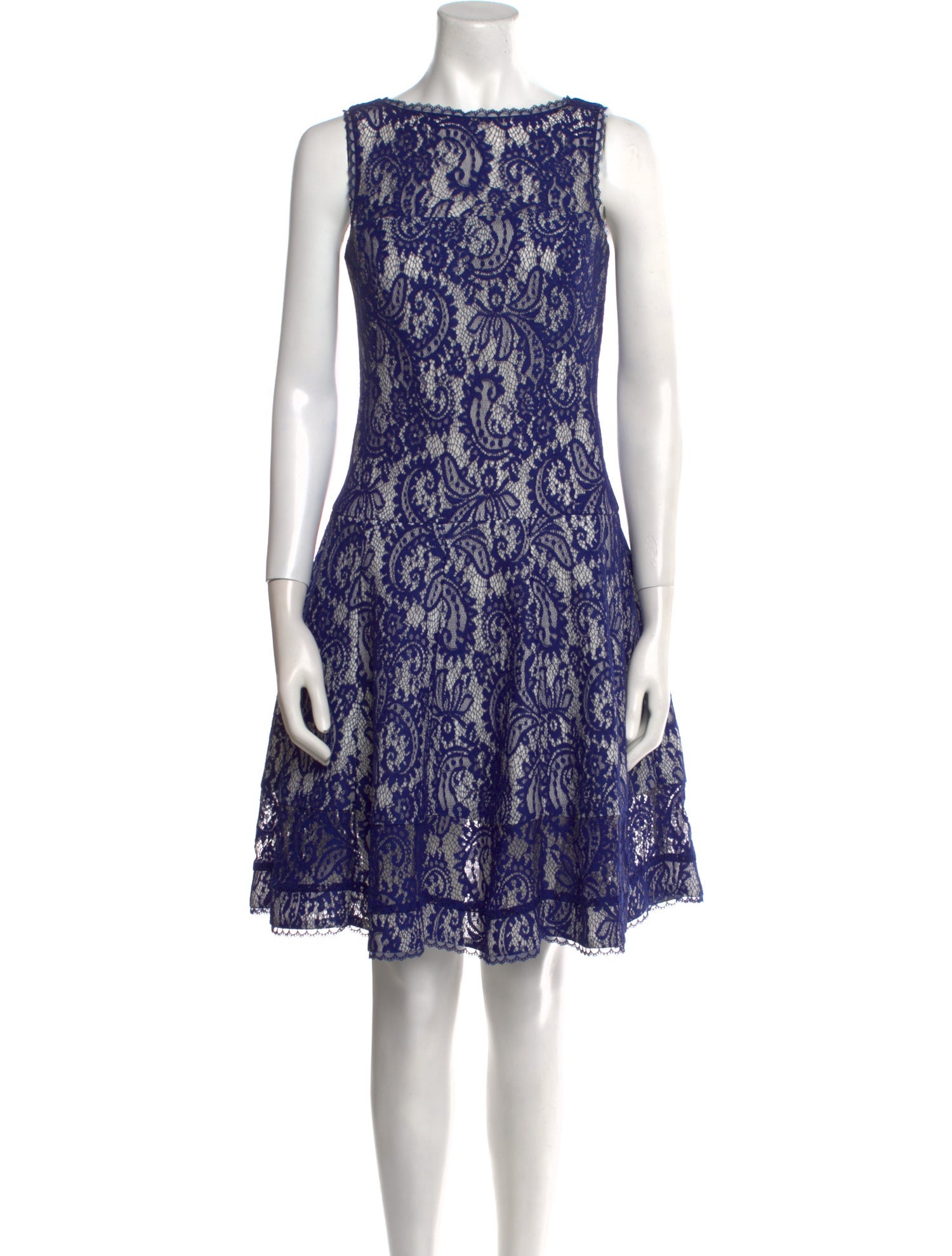 Tadashi Shoji Lace Pattern Mini Dress
