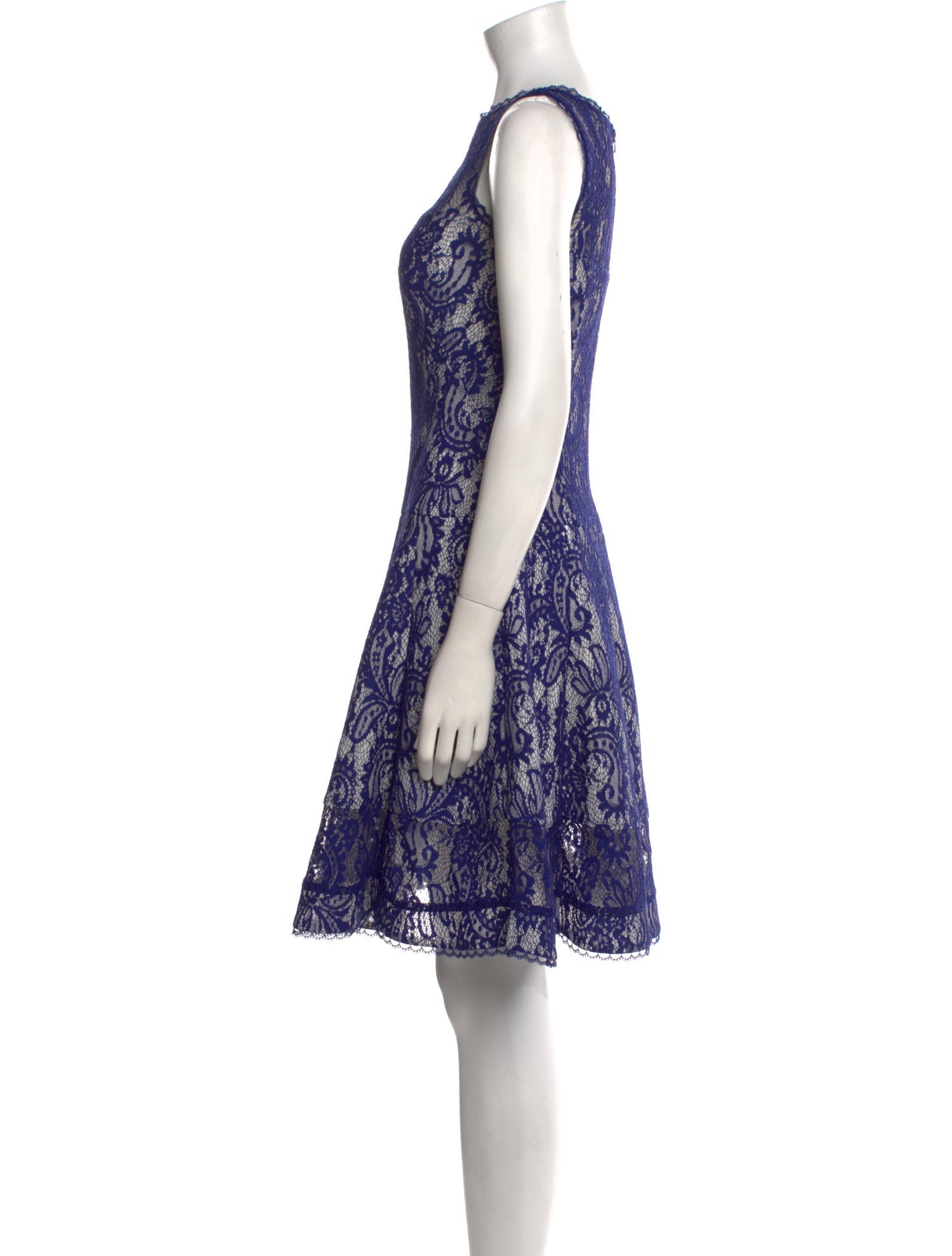 Tadashi Shoji Lace Pattern Mini Dress