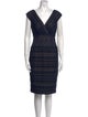 Tadashi Shoji Striped Knee-Length Dress