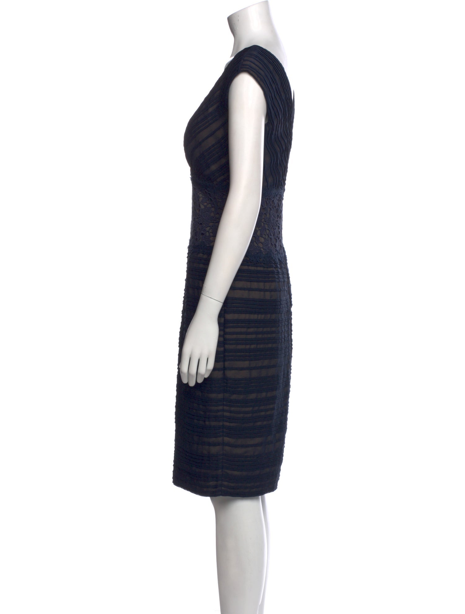 Tadashi Shoji Striped Knee-Length Dress