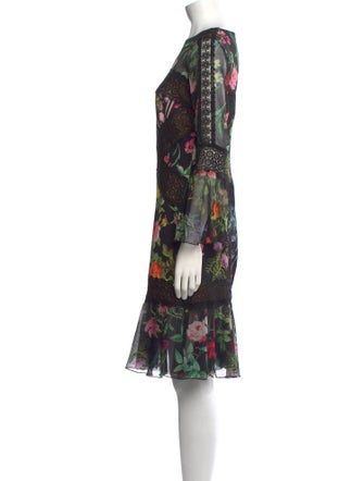 Tadashi Shoji Floral Print Knee-Length Dress