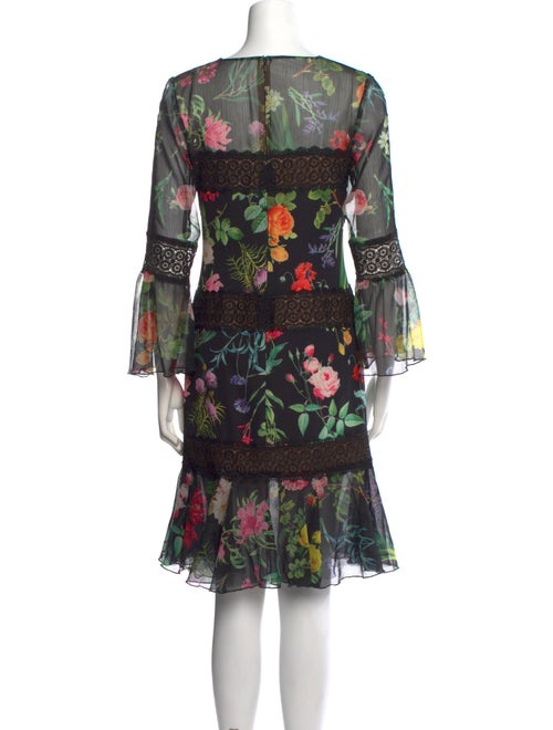 Tadashi Shoji Floral Print Knee-Length Dress