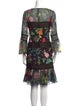 Tadashi Shoji Floral Print Knee-Length Dress