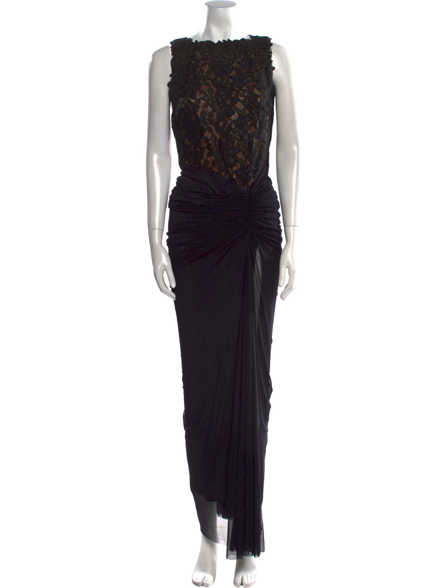 Tadashi Shoji Bateau Neckline Long Dress